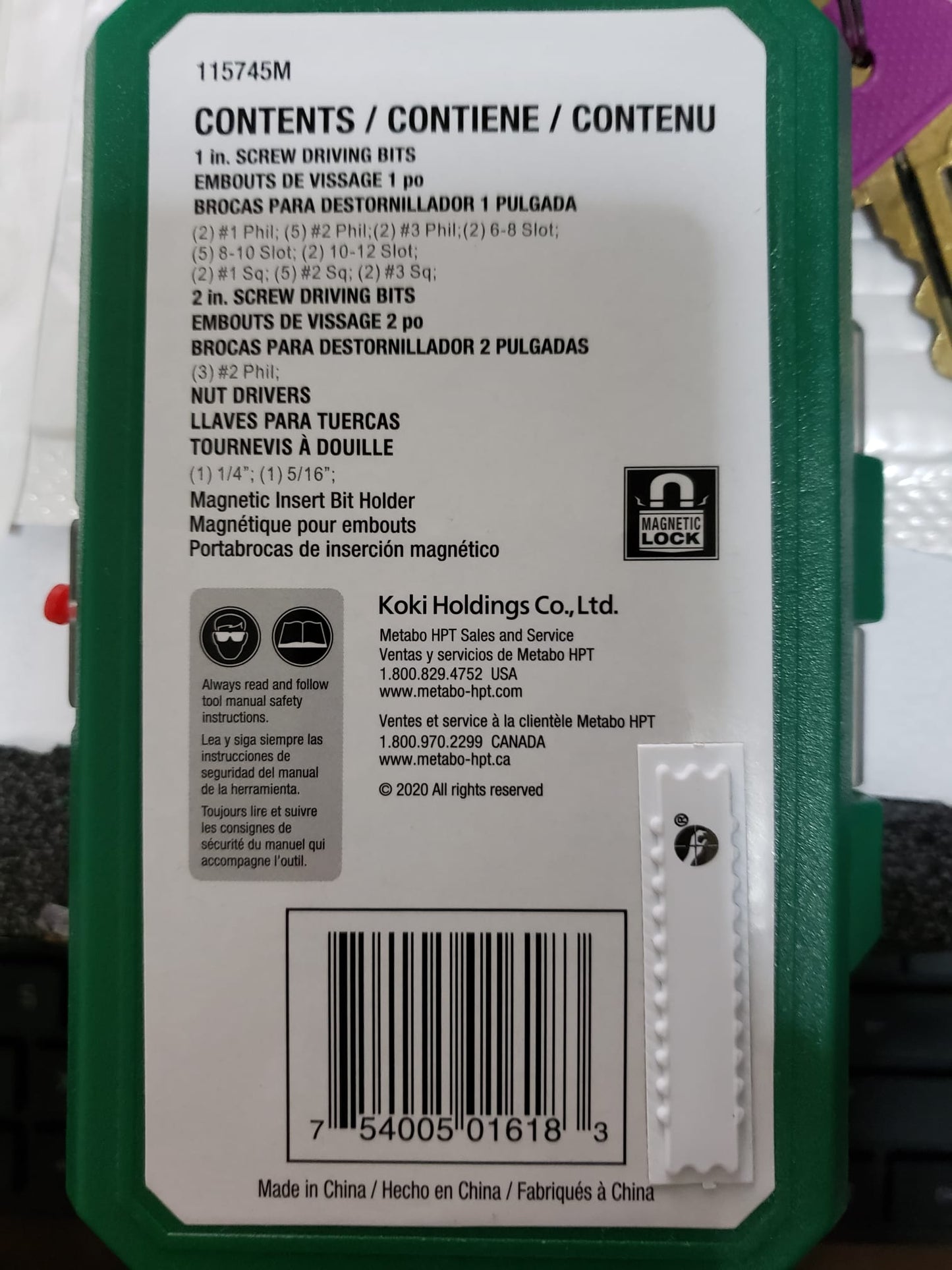 Metabo HPT 33-Piece Set Impact Driver Bit Set | 115745M