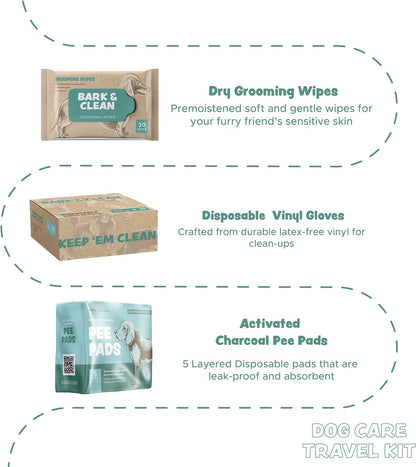 Bark & Clean Dog Supplies Travel Kit