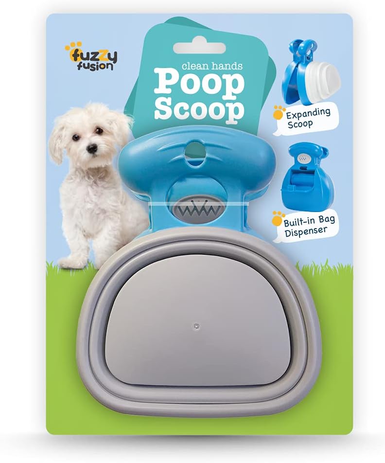 Dog Poop Scoop with Waste Bag Dispenser